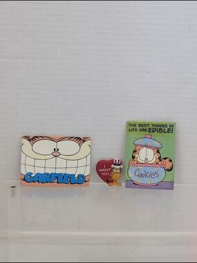 Vintage Garfield magnet collection set of 3. 1978 Rare Garfield as uncle sam